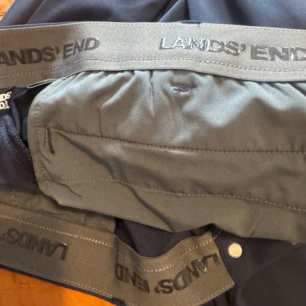 Lands End Mens Traditional Fit Performance Golf Pants Navy Blue 38x32 543961 - Picture 4 of 10